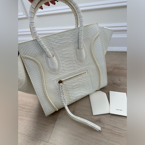CÉLINE Phantom Ivory Handbag Snakeskin (RARE + Discontinued) - Picture 4 of 4